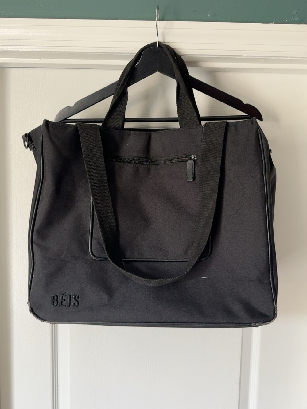 BEIS Black Duffel Tote Bag